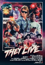 Listing image for THEY LIVE 1988 poster print 24X36" John Carpenter Roddy Piper FREE P&P