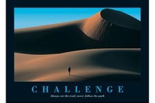 Listing image for Challenge motivational poster 36 x 24 inches free shipping