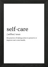 Listing image for self care definition w Framed Wall Art Poster Canvas Print Picture
