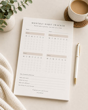 Listing image for Monthly Habit Tracker Notepad