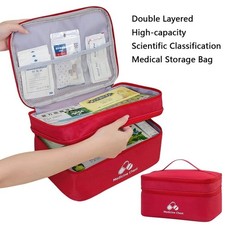 Listing image for Portable Medicine Kit for Home and Travel First Aid Storage Box Organizer Bags