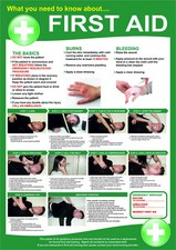 Listing image for FIRST AID POSTER / BoardsWhat you need to know about first aid - Health & Safety