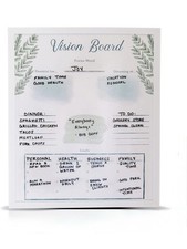 Listing image for Dry Erase Vision Dream Board Framed Wall Planner 17.5x21 Goal Tracker