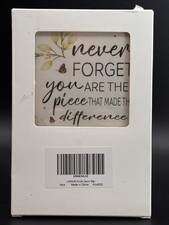 Listing image for Motivational Acrylic Sign Positive Quote Office or Home Desk Decor 4x4 Inch