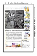 Listing image for 1951 Rest As You Ride. in Money Saving Coaches Go Union Pacific - 11x17 Poster