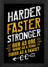 Listing image for Harder Faster Stronger App Framed Wall Art Poster Canvas Print Picture