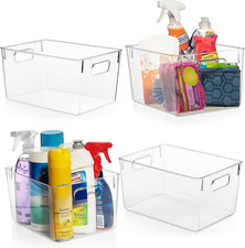 Listing image for Plastic Storage Bins Perfect Kitchen Organization Pantry Fridge Organizer
