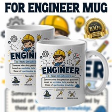 Listing image for Engineer Mug Funny Engineering Gift Birthday Christmas Coffee Cup Present