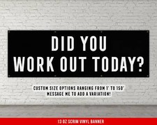 Listing image for Motivational Home Gym Decor - Large Quote Wall Art
