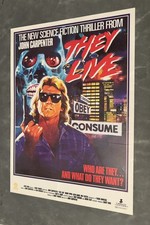 Listing image for They Live Original Video Shop VHS Poster 1988 Extremely Rare