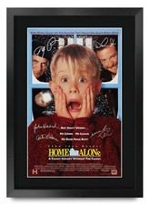 Listing image for Home Alone Movie Film Poster Cast Signed Printed Autograph A3 Framed Memorabilia
