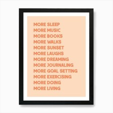 Listing image for Self Care Quote Print Positive Quot Framed Wall Art Poster Canvas Print Picture