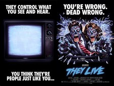 Listing image for THEY LIVE 1988 quad poster print 30x40" john Carpenter Roddy Piper FREE P&P