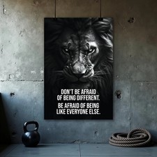 Listing image for Motivational Gym Poster - Inspirational Fitness Wall Art