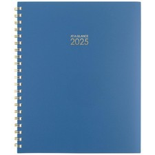 Listing image for AT A GLANCE Harmony Denim Planner 2025 2026 Goal Tracker Vision Board Organizer