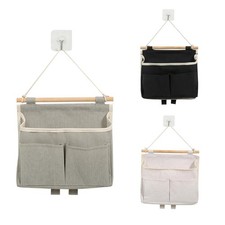 Listing image for Wall Hanging Bag Mount Organizer Portable Home Bedroom Door Hang Storage Basket