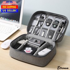 Listing image for Travel Cable Bag Organizer Charger Storage Electronics USB Case Cord Accessories