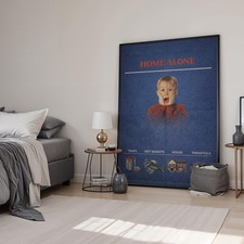 Listing image for Home Alone Retro Minimal Movie Art Print | Film Poster | Canvas & Framed