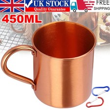 Listing image for Pure Copper Mug Cup For Moscow Mule Coffee Beer Drinking Cocktail Camping 450ML