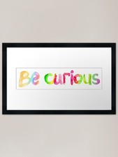 Listing image for study motivation watercolor letteri Framed Wall Art Poster Canvas Print Picture