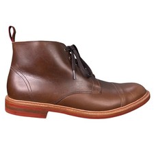 Listing image for Allen Edmonds Patton Brown Leather Weatherproof Cap-Toe Chukka Boot Size 14
