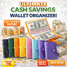 Listing image for 100 Envelope Challenge Cash Binder Budget Planner Wallet Savings Book UK Seller