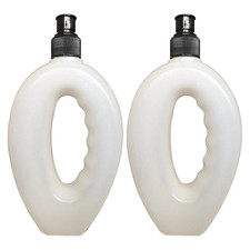 Listing image for 2 x 500ML Hand Held Workout Water Bottle with Pump Cap