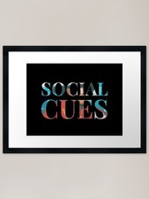 Listing image for SOCIAL CUES Framed Art Print Framed Wall Art Poster Canvas Print Picture