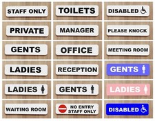 Listing image for Office Door Sign Sticker or Acrylic Plaque, Staff Only / Private etc, 2 Sizes
