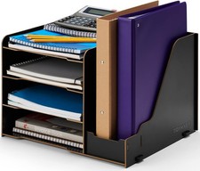 Listing image for 4-Tier Letter Tray Organiser, Paper Filing Tray for Office Desk, File Holder